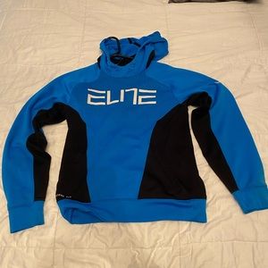 blue and black bike nike elite sweatshirt